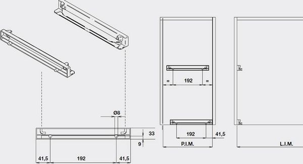 Giá úp bát đĩa cố định Hafele 544.01.008