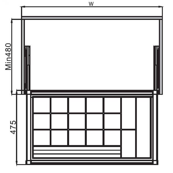 Khay đừng đồ trang sức Hafele 600mm