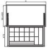 Khay đừng đồ trang sức Hafele 600mm
