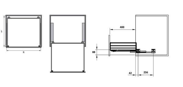 Phụ kiện Giá bát đĩa tủ dưới Hafele CAPPELLA INOX