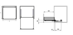 Giá bát đĩa tủ dưới Hafele CAPPELLA INOX