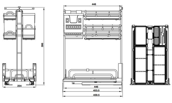 Phụ kiện Giá dao thớt Hafele KOSMO MULTI