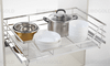 Giá xoong nồi inox 304, gắn cánh âm tủ Eurogold EP70B