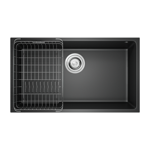 Chậu rửa bát âm Konox Naros 760S Black