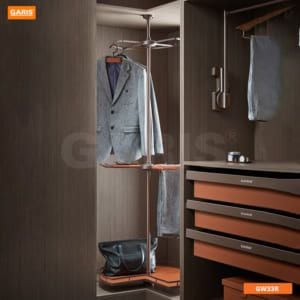 Giá xoay , treo góc tủ quần áo 3 tầng Garis GW33R