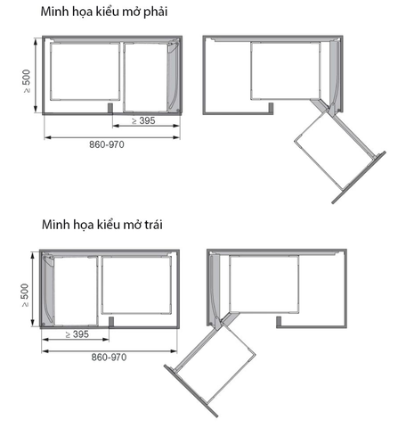 RỔ LƯỚI MỞ PHẢI MAGIC CORNER  546.17.304