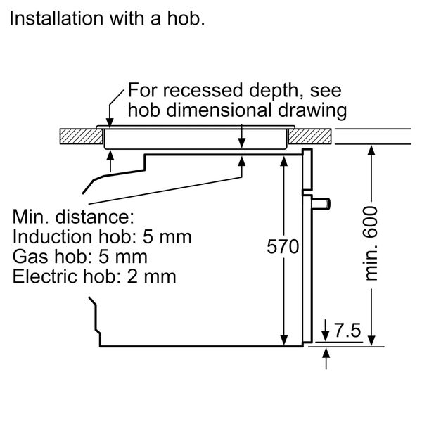 Lò nướng âm tủ Bosch HBA5360B0K Serie 6