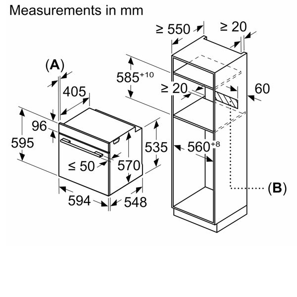 Lò nướng âm tủ Bosch HBA5570S0B Serie 6