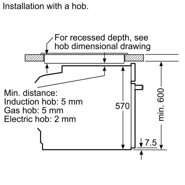 Lò nướng âm tủ Bosch HBA5570S0B Serie 6