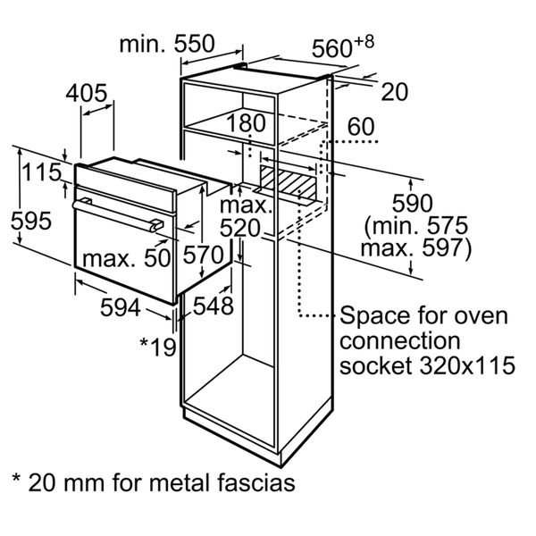 Lò nướng âm tủ Bosch HBF113BR0A Serie 2