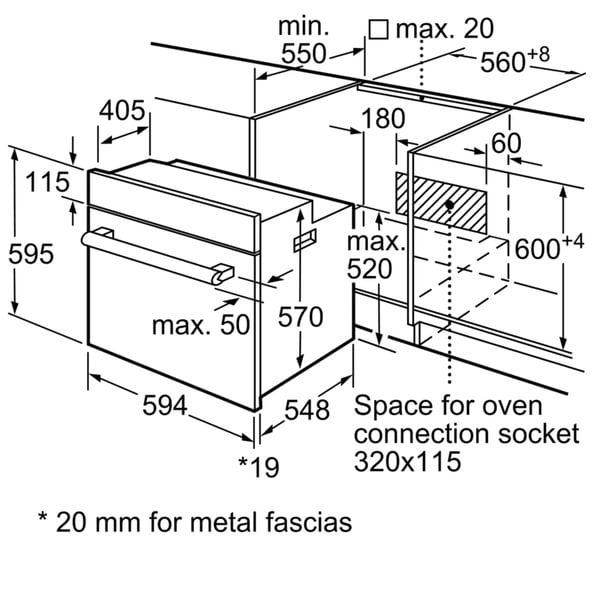 Lò nướng âm tủ Bosch HBF133BS0A Serie 4