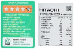 Tủ lạnh Hitachi Inverter 569 lít R-WB640VGV0 (GBK)