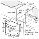 Lò nướng kèm hấp âm tủ Bosch HSG636BS1