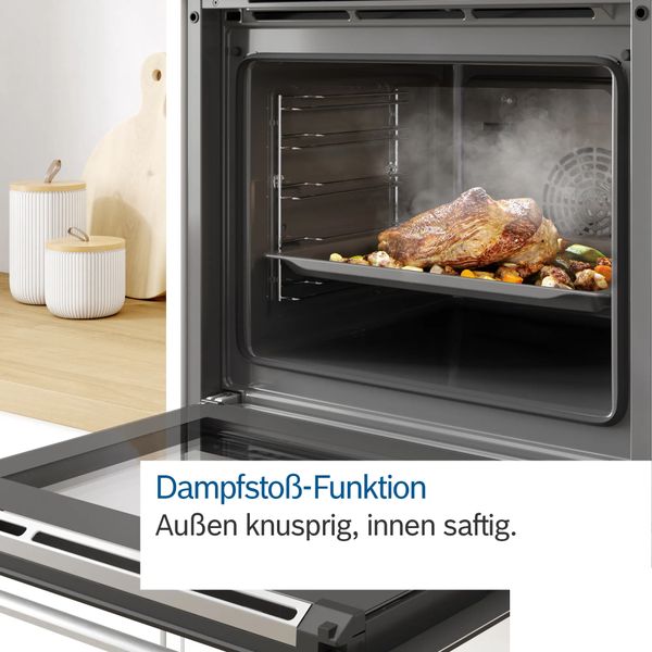 Lò nướng kèm hấp âm tủ Bosch HSG636BS1