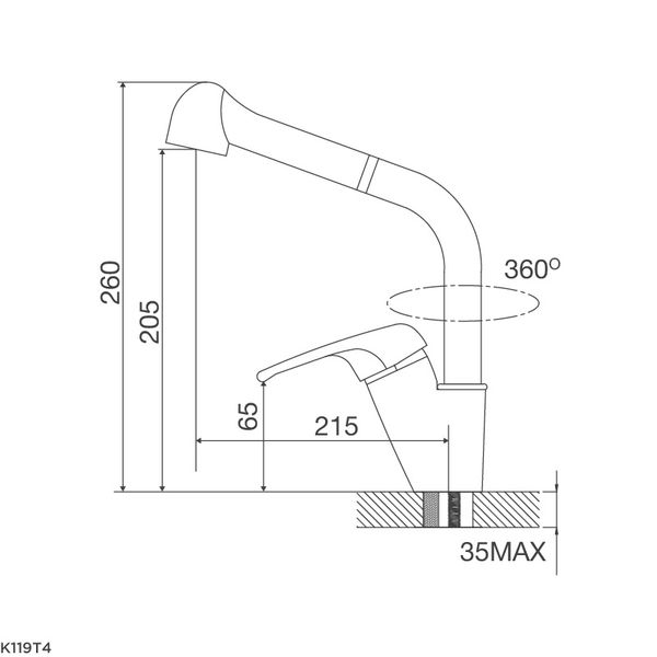 Vòi Rửa Chén Malloca K119T4
