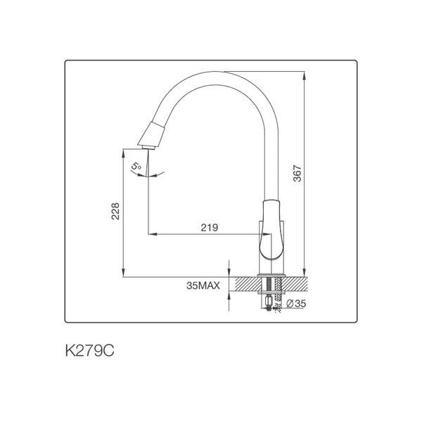 Vòi Rửa Chén Malloca K279C