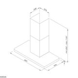 Hút mùi áp tường Malloca K900A