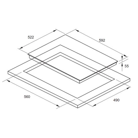 Bếp Từ 3 Vùng Nấu Fagor 3IF-63AS