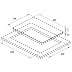 Bếp từ Fagor 5 vùng nấu 3IF-ZONE95AC