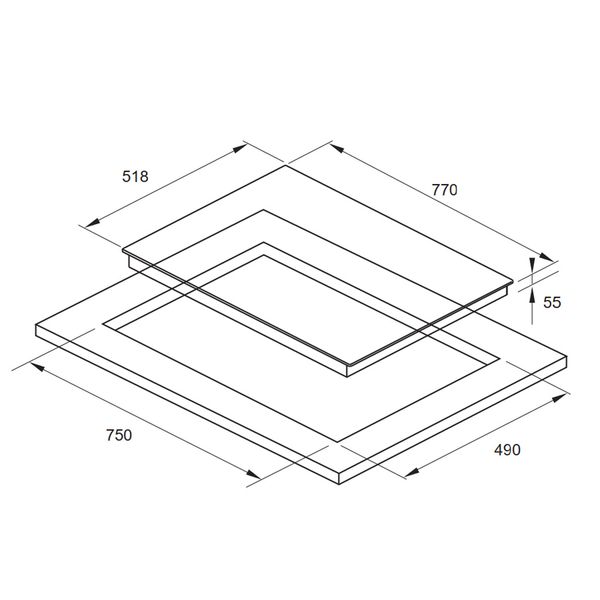 Bếp Từ Đa Điểm Fagor IF-ZONE74BS