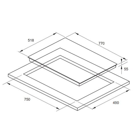 Bếp Từ Đa Điểm Fagor IF-ZONE74BS