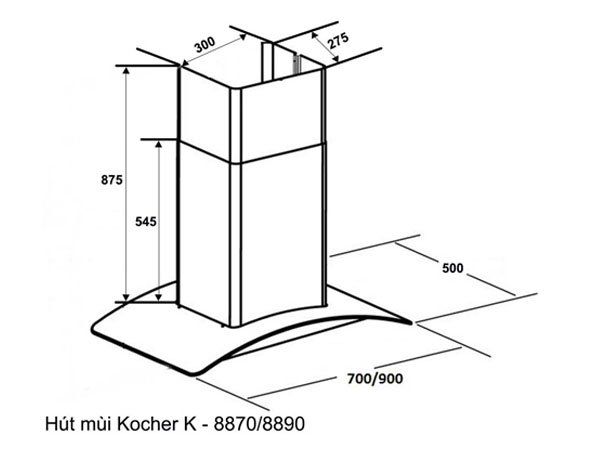 Hút mùi Kocher K-8870/8890