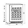 Tủ bảo quản rượu Hafele HW-C129FB 533.17.011