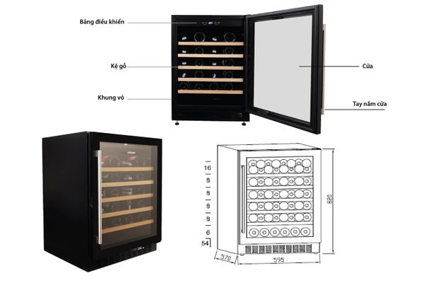 TỦ RƯỢU VANG KOCHER KWEU-1156B