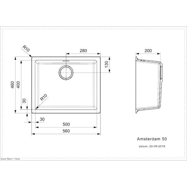 Chậu rửa chén Reginox AMSTERDAM 50 ĐEN HMH.R30844