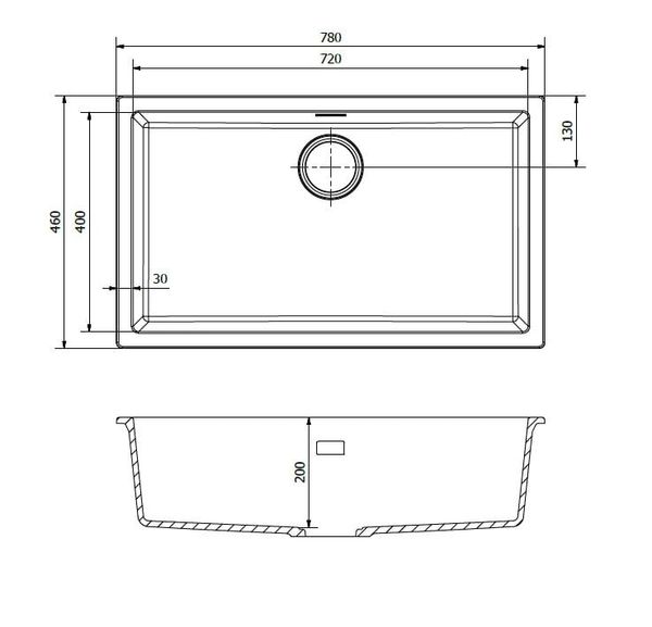 Chậu rửa chén Reginox AMSTERDAM 72 ĐEN HMH.R30882
