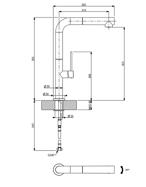 Vòi FLIM D2 FURST HMH.F400076CY