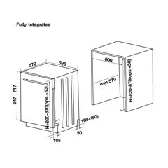 Máy rửa bát âm Hafele HDW-FI60D 533.23.320