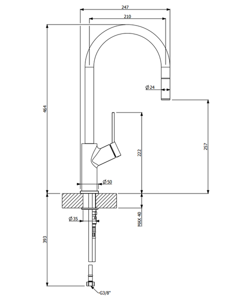 Vòi FIVA D FURST HMH.F400398CR