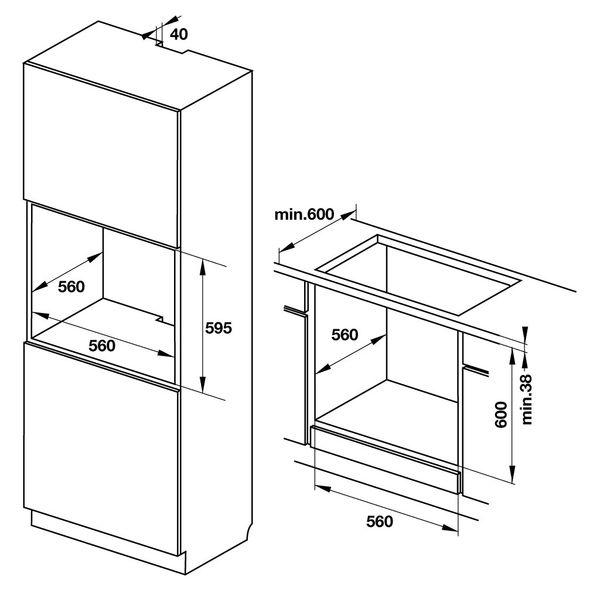 Lò nướng âm tủ Hafele HO-4K70A 538.61.451