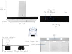 Máy hút mùi áp tường Electrolux LFT769X