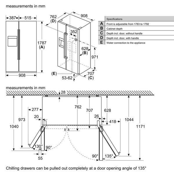 Tủ Lạnh Side By Side Bosch KAG93AIEP