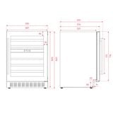 Tủ rượu lắp âm hoặc đứng độc lập Teka RVU 20046 GBK