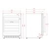 Tủ rượu lắp âm hoặc đứng độc lập Teka RVU 20046 GBK