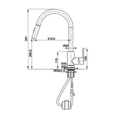 Vòi bếp Häfele HT21-CH1P287 577.55.230