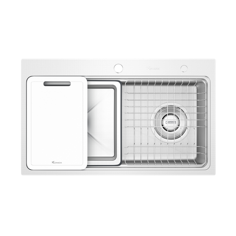 Chậu rửa bát âm Konox KN8048TS Dekor Tặng vòi Reno