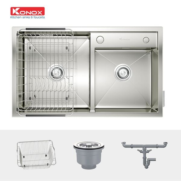 Chậu rửa inox âm Konox KN8245DO