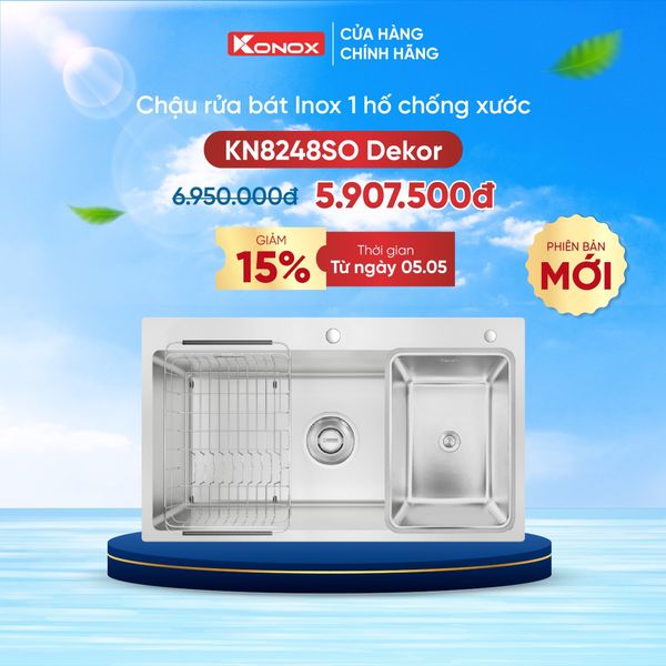 Chậu rửa bát âm Konox KN8248SO Dekor