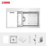 Chậu rửa bát âm Konox KN8751TS Dekor