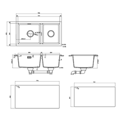 Chậu đá Hafele HS22-GEN2S90 577.25.310