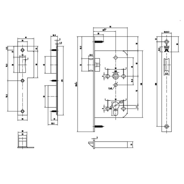THÂN KHÓA LƯỠI GÀ HAFELE 911.25.101