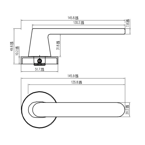 BỘ KHÓA CỬA DIY HAFELE SET B 499.63.615