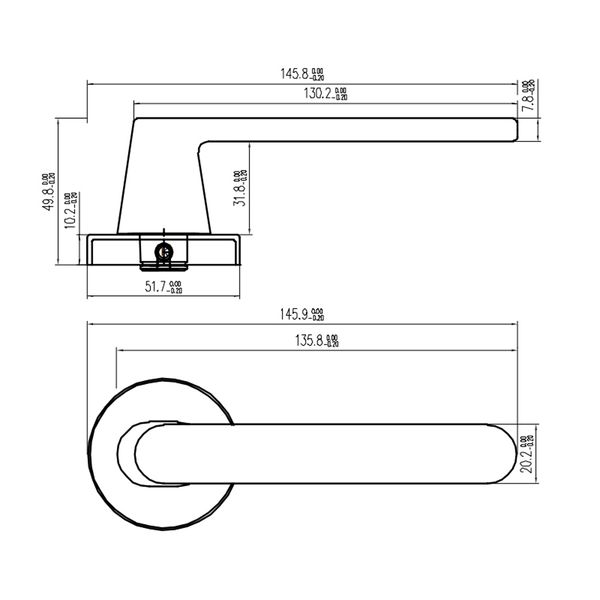 BỘ KHÓA CỬA DIY HAFELE SET B 499.63.614