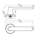 BỘ KHÓA CỬA DIY HAFELE SET B 499.63.609