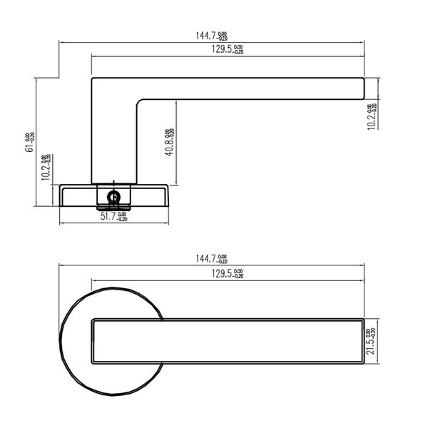 BỘ KHÓA CỬA DIY HAFELE SET E 499.63.634