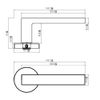 BỘ KHÓA CỬA DIY HAFELE SET E 499.63.633